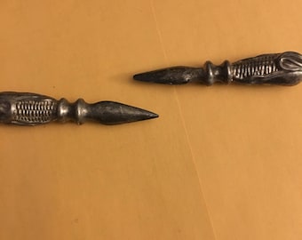 Vintage silver plate corn holders (12)...free shipping !!