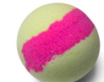Watermelon fizzing bath bomb
