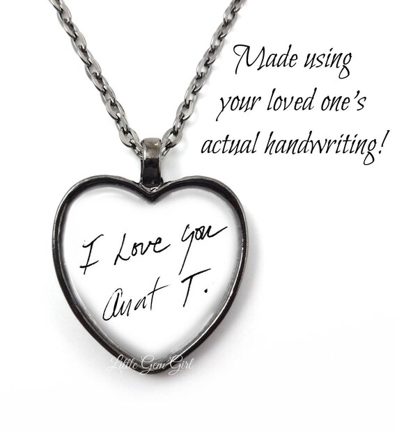 handwriting uk jewelry custom Necklace Jewelry Signature Custom Handwriting Heart handwriting uk jewelry custom Necklace Jewelry Signature Custom Handwriting Heart