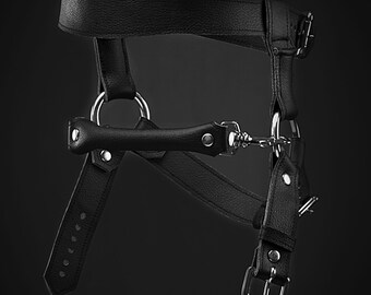 Faux Leather Pony Play Bit - Detachable Accessory to Head Harness (Sold Separately)