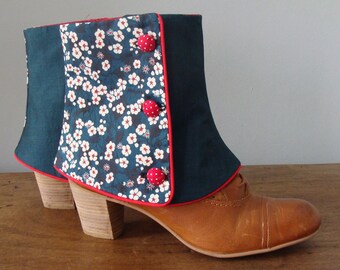 SHORT SPATS LIBERTY Mitsi blue duck