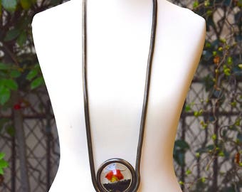 AGNES CITRO 1980 Fish Bowl Necklace