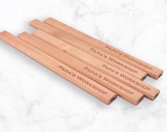 Carpenter Pencil - Personalized Pencil - Housewarming Gift - Stocking Stuffer -Gift For Woodworker - Tradesman Pencil - Plumbers Pencil