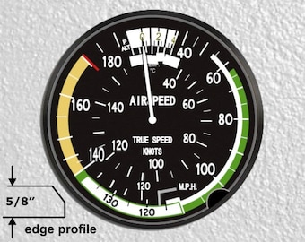 Aviation Airspeed Indicator Large Wall Plaque