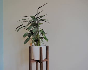 Mid century plant stand, Modern plant stand, Retro plant stand, Planter stand, Wooden plant stand, Plant raiser, wood plant stand, pot stand