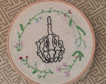 Middle finger skeleton