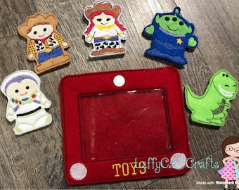 Handmade 6 Piece Toys Felt Finger Puppet Set ~ Finger Puppets ~ Finger Puppet ~ Puppets ~ Puppet ~ Puppets Set ~ Toy Story Inspired