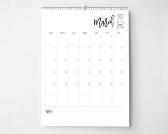 black and white calendars