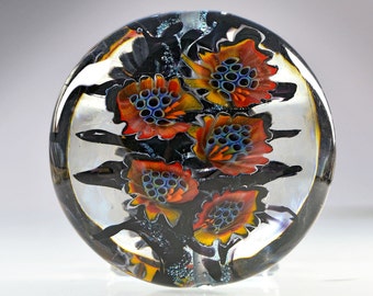 Lentil Bead. d- 47 mm. Lampwork