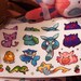 Cute Pokemon Vinyl Stickers #10 - eeveelution, snivy, psyduck, bulbasaur