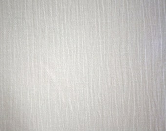 White Cotton Gauze Fabric 52" Wide Per Yard