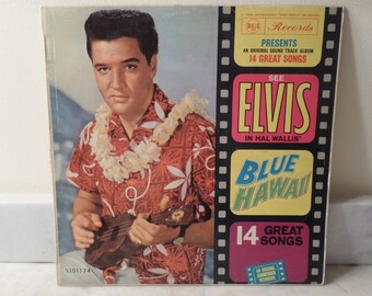 Vintage 1961 LP Record Elvis In Hal Wallis Blue Hawaii Original Soundtrack Very Good Condition Australia Import 14772