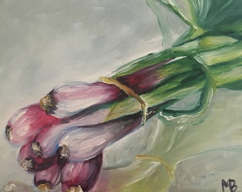 Spring Onion oil on canvas
