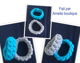 Bracelet made of recycled cotton