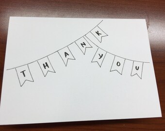 Custom Thank You Note/Set of 10