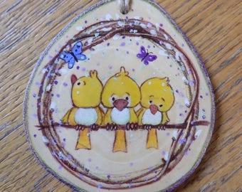 Easter, EASTER wooden decoration, wood, Easter ornament, easter decoration, decoration, handmade