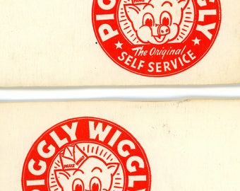 Vintage Piggly Wiggly novelty hats.