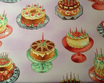 Sweet Stuff Cakes Quilting Fabric, Robert Kaufman, Yard