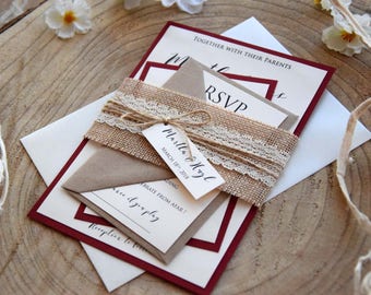 Fall Wedding Invitations Kits 6