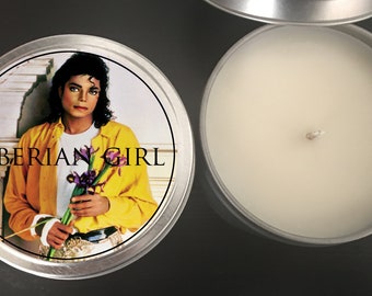 Michael Jackson Scented Customizable Candles // King of Pop // Moonwalk // Party Favors // American Pop Legend
