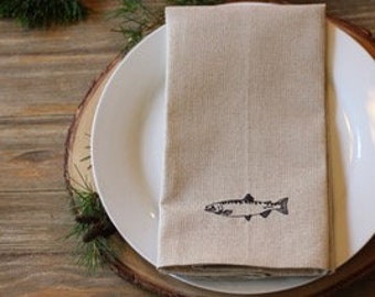 Outdoors Linen Napkins set of 4