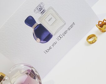 I love you 100 per-scent greeting card