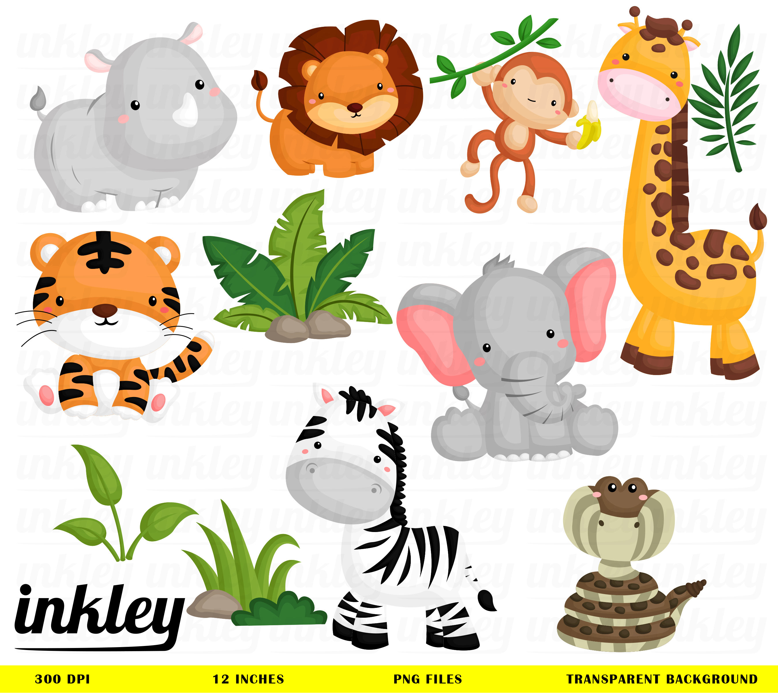 Jungle Animal Clipart,Jungle Clip Art, Jungle Animal Png ...