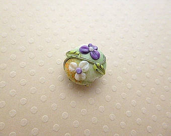 Handcrafted bead glass 15 x 18 mm - GBPB 0905