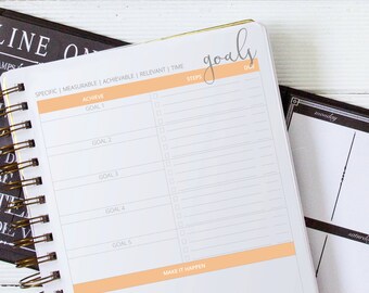 2017 Printable Planner for Bloggers in Creamsicle