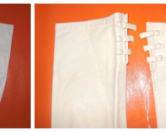 DEADSTOCK Vintage Gloves 1950s 60s Longer White Kid Leather Gloves Unique Tiny Button Detail Unworn Gloves Hagri Bridal Wedding NWT sz 7 1/4