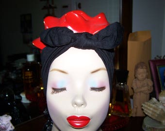 blace jersy vintage looking headband