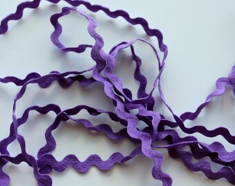 1/2" Rick Rack Trim - Lavender - Polyester