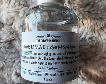 Organic DMAE & OptiMSM - Anti Aging Perfecting Facial Toner.