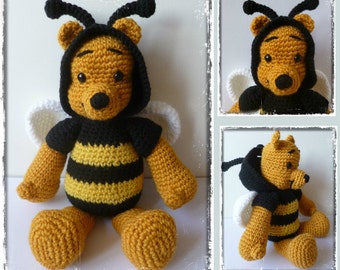 Crochet pattern Winnie the bee - Amigurumi