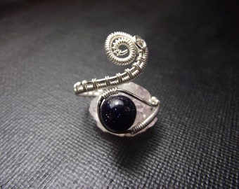 Blue Goldstone Ring