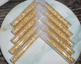 10 Vials of Loose Gold Flakes