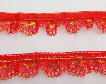 1 meter 2.5 centimeters wide white lace trim