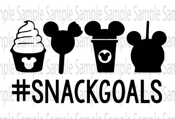 Disney Snack Goals SVG PNG Cut FIle