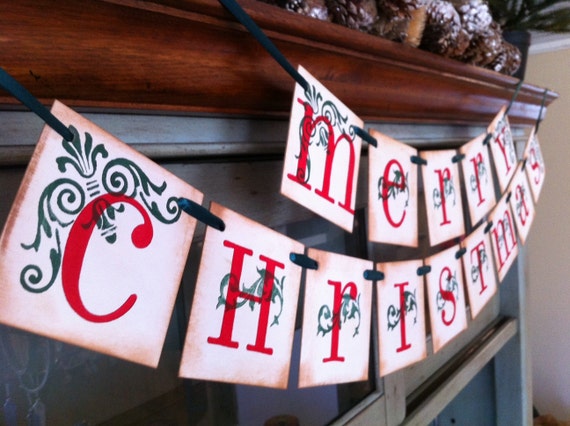 Christmas Decorations Merry Christmas Banner Garland Christmas