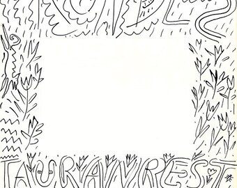 MENU CARD DRAWING, by Viktor Tinkl.