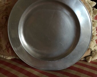 French Country Provence Round Wilton Pewter Plate