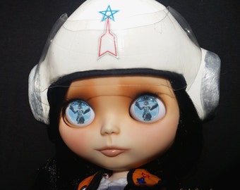 Akiko Fuji Custom OOAK Ultraman Science Patrol Blythe Doll by Sandra Coe (Custom #17) Art Doll 12" Figure