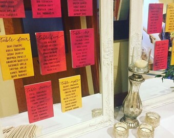 Customizable Wedding Seating Charts
