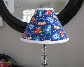 Lamp Shade Rocket ship Space
