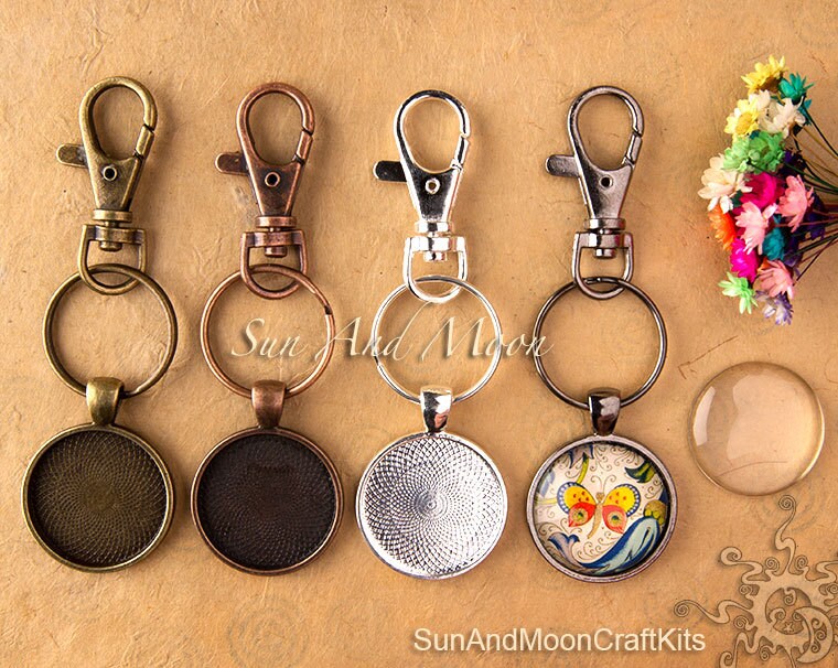 10 Key Fob Craft Kits 10 Lobster Swivels Heavy Duty 10 Key