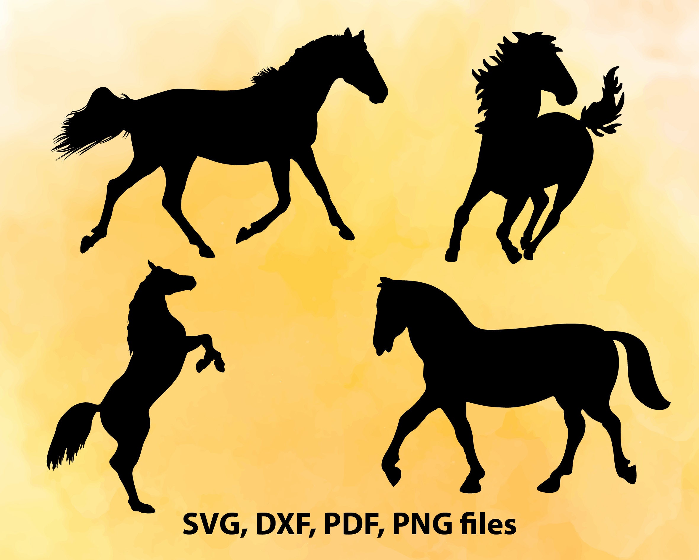 Horse SVG File Horses DXF Horse Cut File Horse PNG Horse