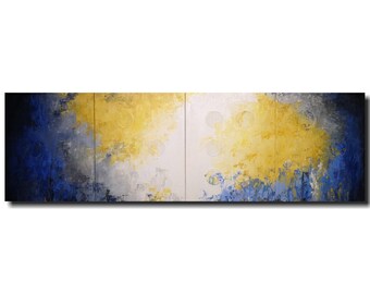 Original Large Painting , braille artwork, home decor, Large wall art, industrial painting blue jmjartstudio 64 inch
