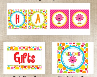 Girly Monster Birthday Party