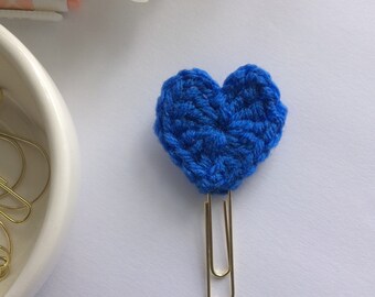 Crochet Heart Planner Clip - Bookmark - Planner Accessories