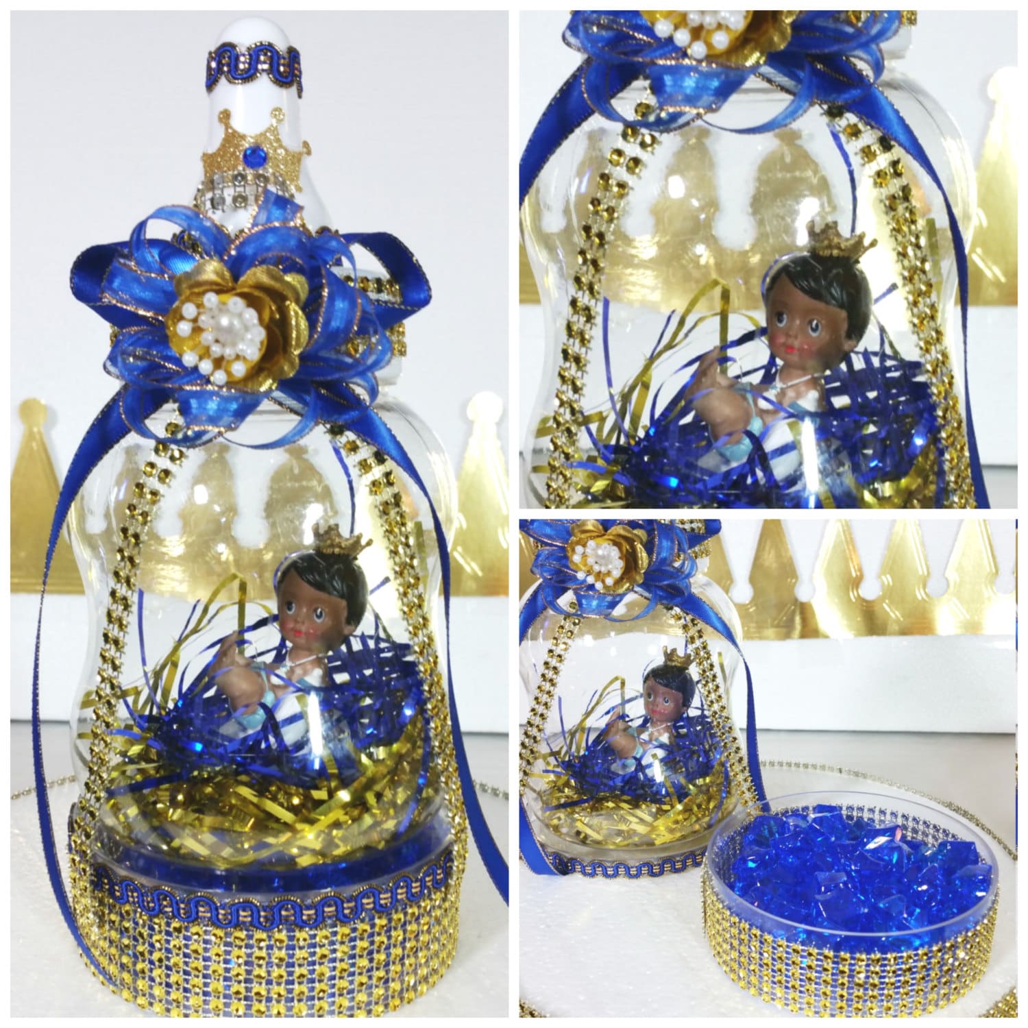 Royal Prince Baby Shower Centerpiece & Candy Tray For Baby